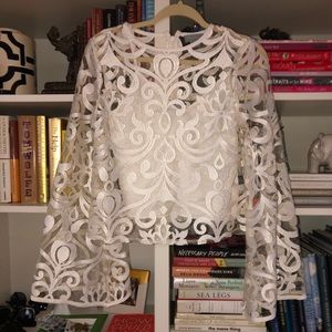 Finders white blouse sz S. Purchased at Bloomingds